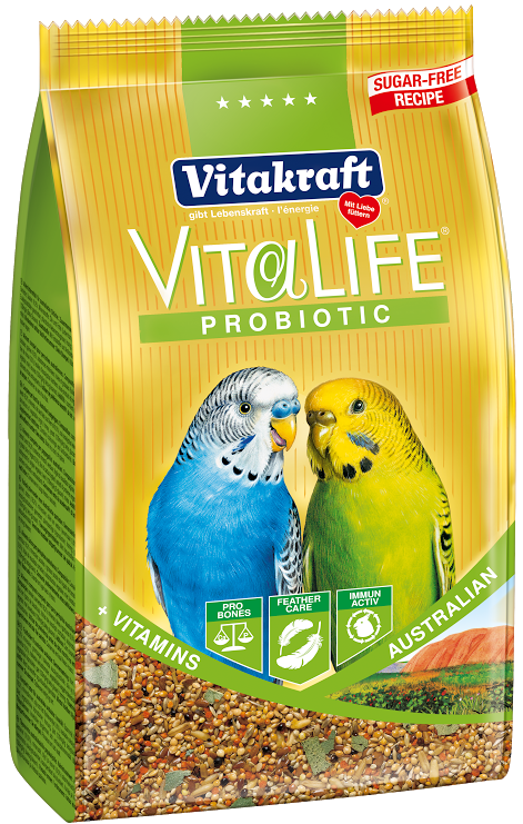 Vitakraft VitaLife Probiotic Australian Budgie Bird Food 800g