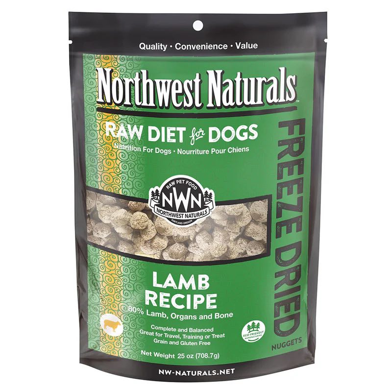 Northwest Naturals Lamb Freeze Dried Raw Diet Dog Food