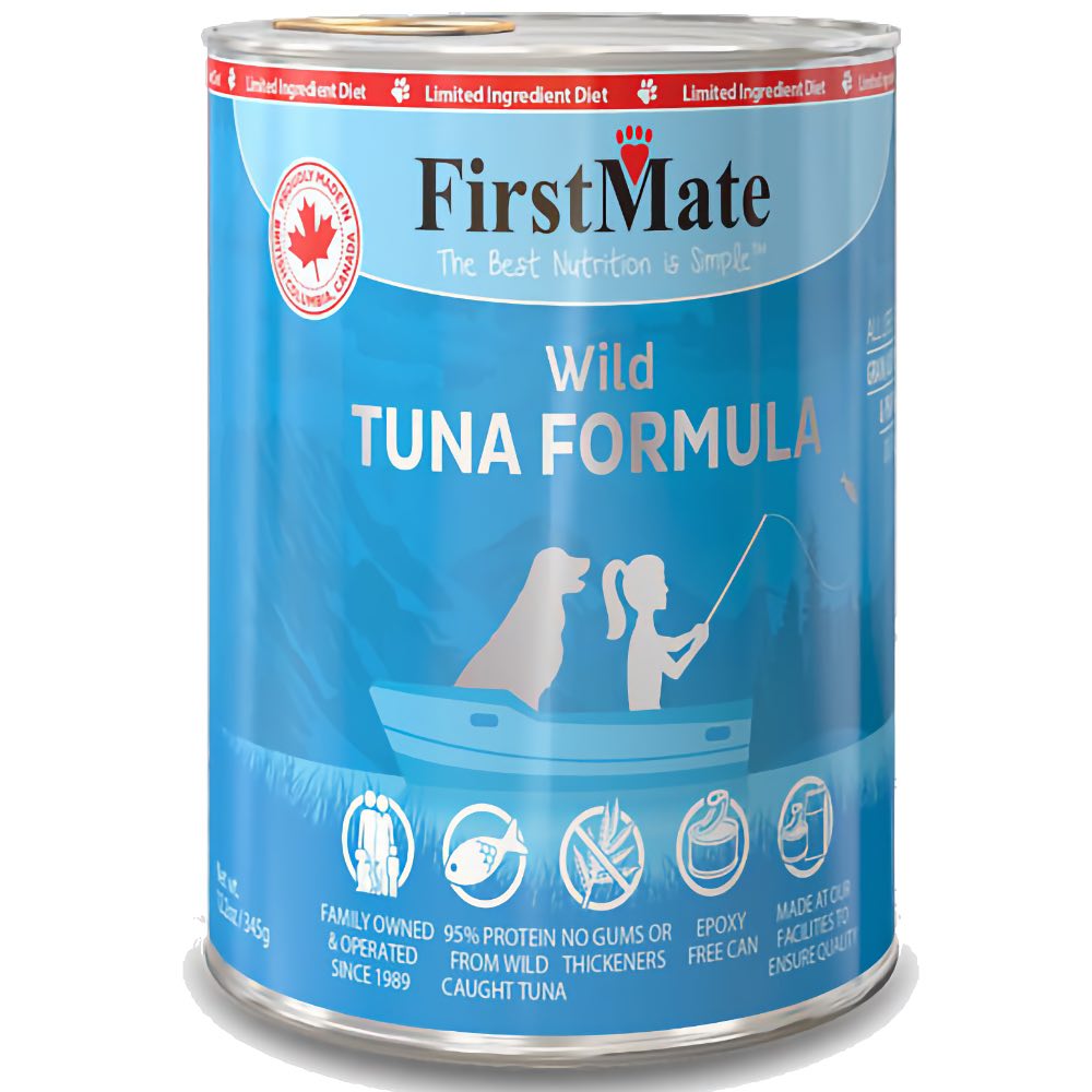 FirstMate Grain Free Wild Tuna Formula Canned Dog Food 345g