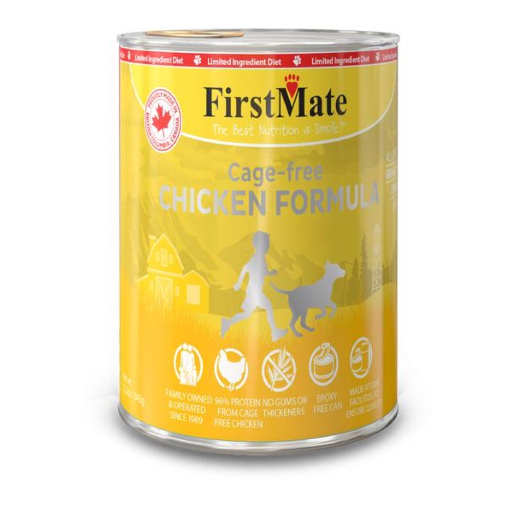FirstMate Grain Free Cage-Free Chicken Formula Canned Dog Food 345g