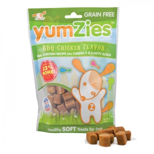 Nootie Yumzies Grain Free Soft BBQ Chicken Dog Treats 8oz