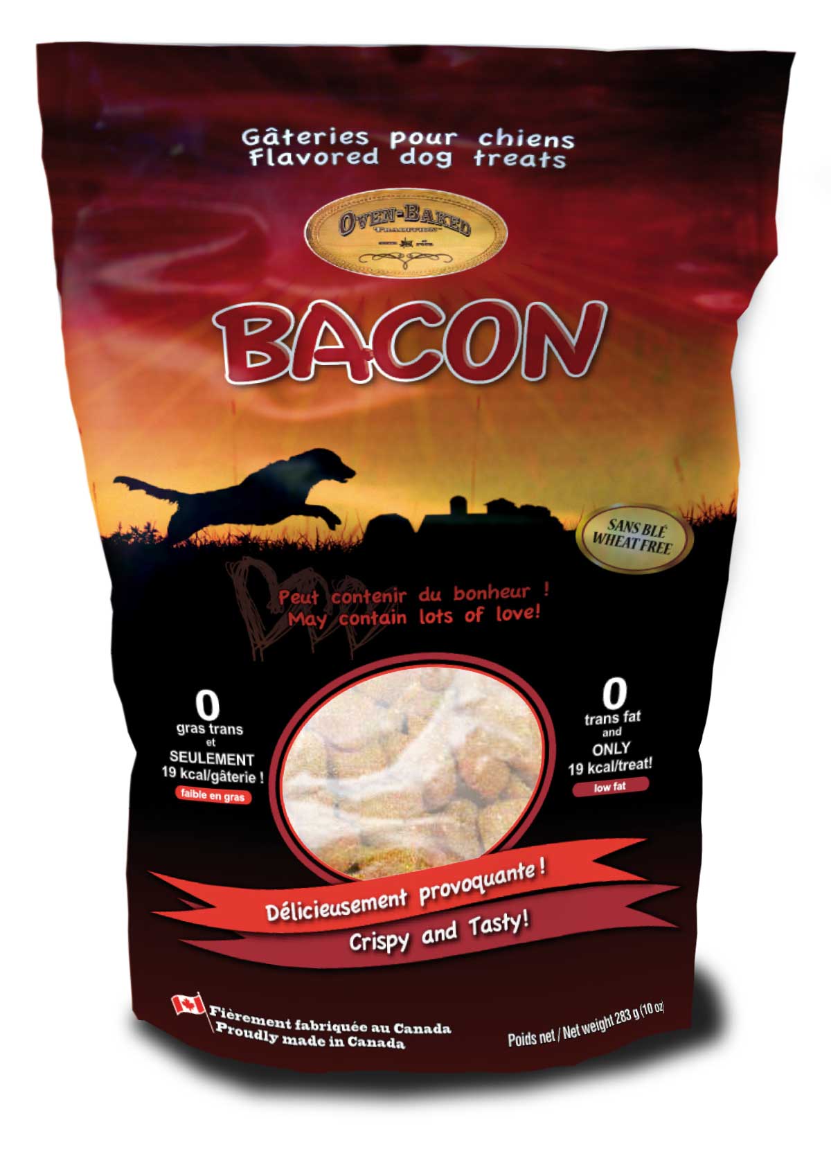 Oven-Baked Tradition Wheat-Free Bacon Dog Treat 283g