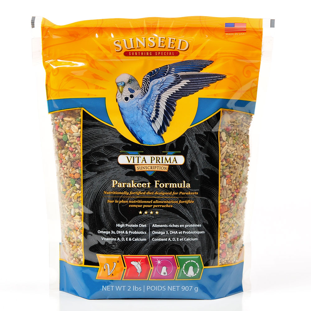Sunseed Vita Prima Parakeet Formula Bird Food 2lb