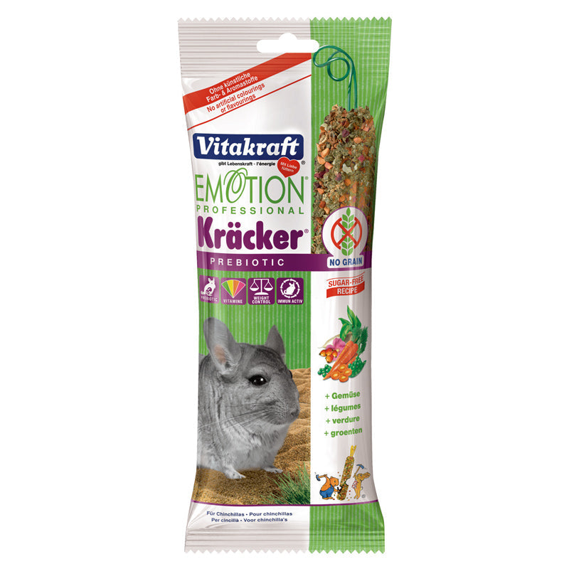Vitakraft Emotion Professional Prebiotic Kracker With Vegetables For Chinchillas